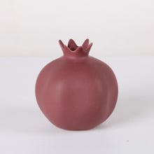 Purple Pomegranate Ceramic Vase